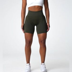 SOLD NVGTN Olive Contour 2.0 Seamless Shorts